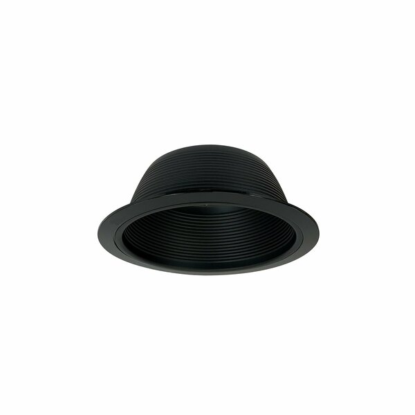 Nora Lighting 6" BR/PAR30 Stepped w/ Plastic Ring, Black, NTM-30B NTM-30B